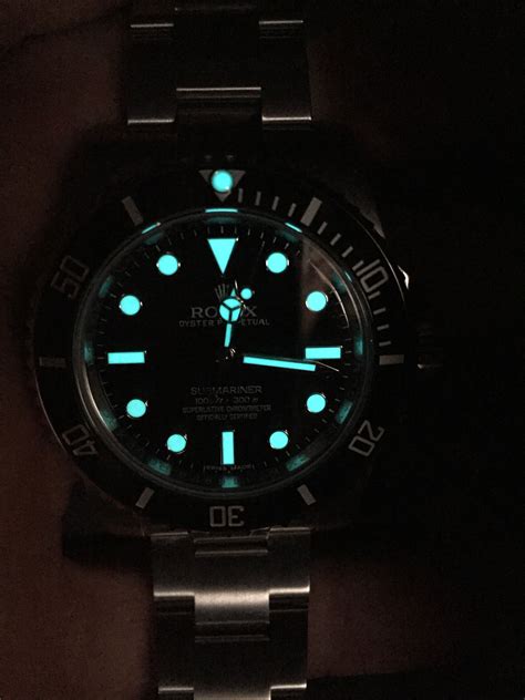 rolex submariner lume time|rolex submariner movements.